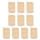 10 Stück Luffa Schwamm, Naturschwämme für Geschirr, Badeschwamm Luffa-Geschirrspülschwamm für Die Küche, Kompostierbare Natürliche Luffa-Schwämme