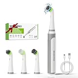 WORKPRO 3.6V Elektrische Reinigungsbürste Haushalt, 5500 RPM Electric Brush, IPX6 Wasserdicht mit USB - C Ladekabel und 4 Austauschbaren Bürstenköpfen für Die Reinigung von Fliesen, Spüle und Fugen