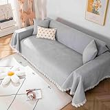 YWQJL sofabezug U Form eck L Form,Sofa überzug Geeignet für 3/4/2/1Sitzplätze Couch überzug Rutschfester Sofa Cover Schutz vor Kratzern für Katzen und Hunde sofadecke(B,180×200cm)