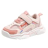 IQYU Kleinkind Kind Kinder Baby Mädchen Netz atmungsaktiv Sport Laufschuhe Schuhe Kinder 24 (Pink, 26 Toddler)