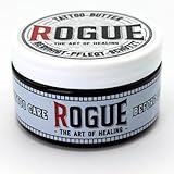 ROGUE® Tattoo Butter 100 ml – Tattoopflege Creme mit Shea Butter, Jojobaöl & Bienenwachs – Aftercare für frische Tattoos & tägliche Pflege – Tattoo Creme zur Hautberuhigung & Farbschutz – Made in Germ