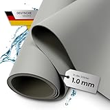 TeichVision - Premium PVC Teichfolie hellgrau - Stärke 1 mm - 2 m x 6 m/PVC Folie grau geeignet für Teiche, Biotope, Naturschwimmbäder