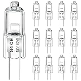 AUZOSL Hochwertige G4 Halogenglühbirne 12 Stück, 20W, 2700K Energiesparendes Leuchtmittel für helle Beleuchtung in Wohnräumen, Büros und Geschäftsräumen (10W)