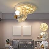 33W LED Deckenleuchte für Kinder, Cartoons Flugzeug Lampe Deckenlampe Kinderzimmer Junge Mädchen Zimmer, Warmweiß 3000K Kinderzimmerlampe, Jungen Kinderlampe aus Eisen und Baumwolle, 25W/G9 5W L40 cm