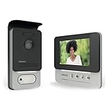 PHILIPS WelcomeEye Compact Video-Türsprechanlage, mit Kamera, 4,3 Zoll Monitor, 2-Familienhaus, 2-Draht-Anschluss, erweiterbar, Nachtsicht, einfache Installation, großer Betrachtungswinkel 100°