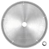 ANMILIY Kreissägeblatt, 25,4 cm, 120 Zähne, 2,5 cm (mit 5/8 Zoll Unterlegscheibe), TCG Wolframkarbidzähne zum Schneiden von Aluminium- und Aluminiumlegierungsmaterialien (25,4 cm, 120T)