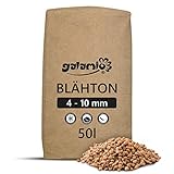 GALAMIO Blähton Keramsit Pflanz Granulat Ton Steine Drainage Hydro Kultur Substrat Schüttung Dämmung Fein 4-10mm 50l Sack / 1 Karton Paligo