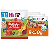 HiPP Bio für Kinder Knabberprodukte Lieblings-Sternchen, 9er Pack (9 x 30g)