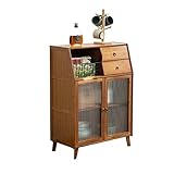 Pantry Cabinets Nordic Sideboard Simple Wine Cabinet Glass Kitchen Cupboard Home Modern Multifunctional Storage Cabinet Living Room Tea Cabinet Buffet Cabinet (Color : 1) (1)
