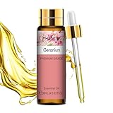 PHATOIL Geranienöl Ätherisches Öl Reine 10ML, Ätherische Öle für Diffuser Erstklassige Qualität, Aroma Duftöl Geranium Öl für Kerzen, Duftlampe, Luftbefeuchter