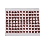3D-Aufkleber für Angelköder, weich, geformt, holografisch, reflektierend, zum Fliegenbinden und Basteln (8 mm, rot)