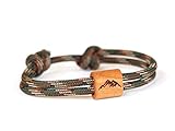 Berg Holzarmband aus Segeltau, Bergsteiger, Surfer Armband, Holzschmuck