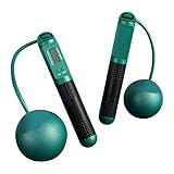 Yiurse Springseil – Seilloses Springseil | 27,6 cm Smart Weighted Fitness mit Zähler, verstellbares simuliertes gewichtetes Springseil für Wohnzimmer, Studio, Fitnessstudio, Schlafzimmer