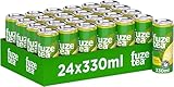 Fuze Tea Schwarzer Tee Zitrone - Erfrischungsgetränk mit gebrühtem Schwarztee und Zitronengeschmack - Eistee aus nachhaltigem Anbau - Eisteegetränk in Einweg Dosen (24 x 330 ml)