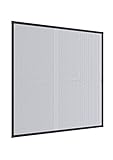 Windhager Insektenschutz Expert Spannrahmen für Fenster, Fliegengitter Alurahmen für Fenster, 100 x 120 cm, anthrazit, 04337