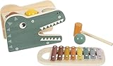 small foot Klopfspiel mit Xylophon „Safari“, Holzspielzeug zum Klopfen und Musizieren, für Kinder ab 12 Monaten, 12461