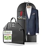 FiRiO® 1 x Premium Kleidersack - BIS 50% DICKERES Material - Faltbare Kleidersack Reisetasche - Business Anzugtasche - Atmungsaktive Kleiderhülle für Reise & Aufbewahrung - Kleidersäcke 120x60cm