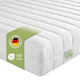 DREAMSTAR Easy Flex | ergonische 7-Zonen Kaltschaummatratze | Öko-Tex Zertifiziert | Härtegrad 2 und 3 (H2 & H3) | Rollmatratze 13 cm | Made in EU I 90 x 200 cm