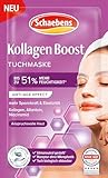 Schaebens Kollagen Boost Tuchmaske, Anti-Age Effect mit Kollagen, Allantoin und Niacinamid für anspruchsvolle Haut.
