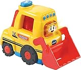 VTech Tut Tut Baby Flitzer - Bagger – Spielzeugauto mit Musik, aufleuchtender Taste, spannenden Sätzen und Geräuschen – Für Kinder von 1-5 Jahren, Bunt