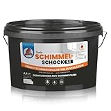 Tonis SCHIMMELSCHOCK Anti-Schimmel-Farbe 4,5 Liter | Effektive antimikrobielle Sofortwirkung, desinfizierende Wandfarbe für ca. 18 m2, Schimmel-Stopp aus: Die Höhle der Löwen [weiss, abtönbar]