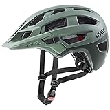 uvex finale 2.0 - sicherer MTB-Helm für Damen und Herren - individuelle Größenanpassung - erweiterbar mit LED-Licht - moss green matt - 52-57 cm