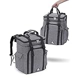 outdoorer Kühlrucksack grau Cool Butler 35 – Leichter, Isolier-Rucksack mit Fächern, 35L Picknickrucksack