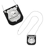 W WIDMANN MILANO Party Fashion - Polizeimarke mit Kette, Special Police, Accessoire für Polizei Kostüm
