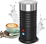 Milchaufschäumer Automatischer Elektrisch 400W Edelstahl Milchschäumer 240ML Für heißen und kalten Milchschaum und Milchheizung Ein Klick Steuerung Wenig Lärmrostfreier Für Cappuccino Latte