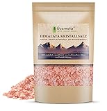 Gourmetia Himalaya Salz grob 900g, Rosa Kristallsalz aus Punjab Pakistan, Steinsalz
