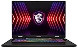 MSI Sword 17 HX, Gaming Laptop, 43,2 cm (17,0') QHD+, Intel Core i7 Prozessor 14700HX, 16 GB DDR5 RAM, 1 TB SSD, NVIDIA® GeForce RTX™ 4070, Windows 11 Home, QWERTZ Tastatur, Schwarz, B14VGKG-037