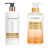 Neutriherbs Strahlende Glow Hautpflege: Aufhellende Body Lotion & Vitamin C Duschgel