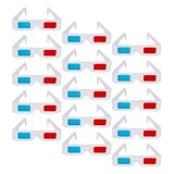 TOYZFRIENDY 90 Stück 3D Brillen aus Pappe Rot Blau Anaglyphenbrillen für und Projektoren Weiße Kartonfassung für Heimkino Partys und Gruppenveranstaltungen