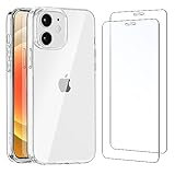 NEW'C Hülle für iPhone 12 Mini Ultra Transparent Silikon...