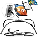 SAIJI Tablet Halterung Bett, iPad Halterung, Ergonomisches, verbessertes Design, iPad Ständer, tragbarer Monitor Ständer für Tablets, tragbare Monitore, Switch und andere Geräte von 4,7-17,3'