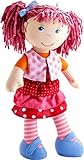 Haba 302842 - Puppe Lilli-Lou, süße Weich- und Stoffpuppe ab 18 Monaten, mit Kleidung und Haaren, 30 cm