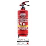 Gloria - 2l Fettbrandlöscher FBDP 2 - Löschmittel Schaum - mit Manometer zur Druckkontrolle - inkl. Halterung - inkl. aktuellem Prüfnachweis