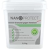 Nanoprotect Köder-Granulat gegen Ameisen | 5 kg Streu- und Gießmittel | Schnell- und Langzeiteffekt | Ameisenabwehr Innen und Außen | Staubfreies Ameisenstreumittel | Geruchsneutral