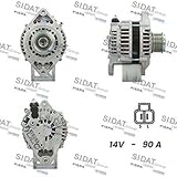 SIDAT A12HT0115A2 Lichtmaschine Generator Alternator 90A 12V mit Freilaufriemenscheibe
