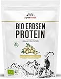 AlpenPower BIO ERBSENPROTEIN 600 g - 100% reines Erbsenprotein-Isolat - Ohne Zusatzstoffe & Vegan - Hochwertiges Eiweiß-Pulver mit 85% Protein