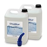ERRECOM AdBlue® inkl. Ausgießer, Harnstoffbasiertes Dieselmotor-Additiv zur Verringerung der NOx-Emissionen, gemäß ISO 22241-1, 10 L (2 x 5 L)