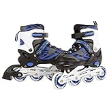 Kids Globe Street Rider Inlineskates (Inliner) blau/schwarz, verstellbar von Größe 33-36, abec7 Alurahmen