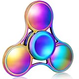 SCIONE Fidget Spinner Metall Edelstahl Lager 3-5 Min Hochgeschwindigkeit Stressabbau Spinner Graduierung Geschenke ADHD Anti Angst Spielzeug für Kinder (Lagerdeckel können abgenommen montiert Werden)