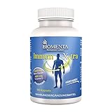 BIOMENTA Immun X-tra – 90 vegetarische Beta Glucan Kapseln - 1.500 mg Beta Glucan pro Tagesverzehr, optimiert mit Vitamin C, Zink und Selen