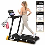 CHRISTOPEIT Laufband – klappbar Heim‑Laufband für zuhause, 1,5 PS, bis 16 km/h, AntiShock‑Dämpfung, LED‑Display, 30 Programme, Bluetooth‑Lautsprecher & App‑Kompatibilität – Fitnessgerät (TM 4000 S)