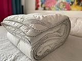 Merino Wool Luxuriöse Alpaka-Wolle Bettdecke Mittleres Gewicht Natürlich All Year/Seasons Hypoallergen Alpaca Duvet (135 x 200 cm)