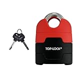 Top Lock Vorhängeschloss ART-4 MBT 4162 schwarz/rot