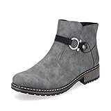 Rieker Damen Ankle Boots Z6869, Frauen Stiefeletten,Winterstiefeletten,Booties,halbstiefel,Kurzstiefel,uebergangsschuhe,grau (45),38 EU / 5 UK