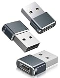Basesailor USB C Buchse zu USB Stecker Adapter 3Pack,Typ A...