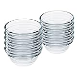 GRÄWE Glasschüssel, Ø 6 cm, 40 ml, 10er Set, kleine Glasschalen, Schale für Konfitüre, Mini-Dipschale